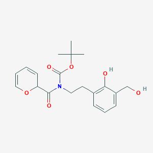 tert-Butyl (2-hydroxy-3-(hydroxymethyl)phenethyl)(2H-pyran-2-carbonyl)carbamate