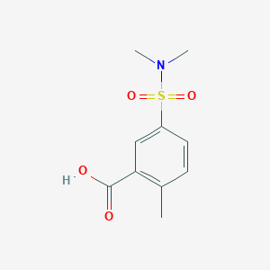 molecular formula C10H13NO4S B1299674 5-(二甲基磺酰胺基)-2-甲基苯甲酸 CAS No. 89001-58-1