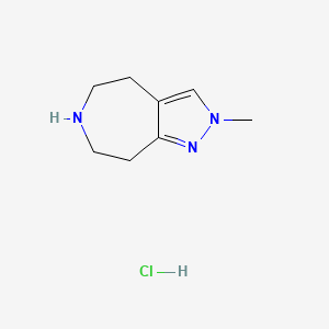 2-Methyl-2,4,5,6,7,8-hexahydropyrazolo[3,4-d]azepine hydrochloride