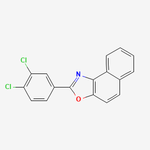 molecular formula C17H9Cl2NO B12996762 2-(3,4-Dichlorophenyl)naphtho[1,2-d]oxazole 