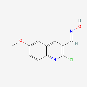 B1299679 2-Chloro-6-methoxy-3-quinolinecarbaldehyde oxime CAS No. 93299-50-4