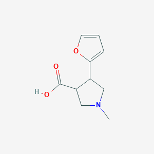 4-(Furan-2-yl)-1-methylpyrrolidine-3-carboxylic acid