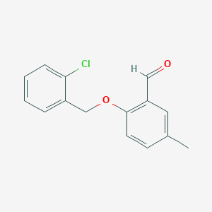 2-((2-Chlorobenzyl)oxy)-5-methylbenzaldehyde