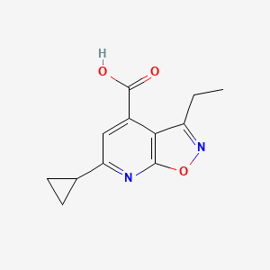 6-Cyclopropyl-3-ethylisoxazolo[5,4-b]pyridine-4-carboxylic acid