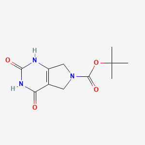 tert-Butyl 2,4-dihydroxy-5,7-dihydro-6H-pyrrolo[3,4-d]pyrimidine-6-carboxylate