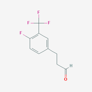 Benzenepropanal, 4-fluoro-3-(trifluoromethyl)-(or 3-(4-Fluoro-3-trifluoromethylphenyl)propionaldehyde)