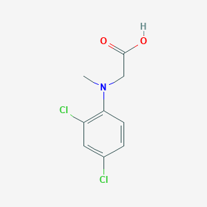 molecular formula C9H9Cl2NO2 B12996948 2-((2,4-Dichlorophenyl)(methyl)amino)acetic acid 