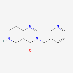 molecular formula C13H14N4O B12996955 3-(Pyridin-3-ylmethyl)-5,6,7,8-tetrahydropyrido[4,3-d]pyrimidin-4(3H)-one 