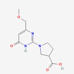 1-(4-(Methoxymethyl)-6-oxo-1,6-dihydropyrimidin-2-yl)pyrrolidine-3-carboxylic acid