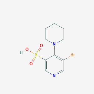 5-Bromo-4-(piperidin-1-yl)pyridine-3-sulfonic acid