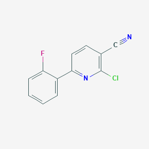 2-Chloro-6-(2-fluorophenyl)nicotinonitrile