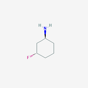 molecular formula C6H12FN B12997010 (1S,3S)-3-Fluorocyclohexan-1-amine 