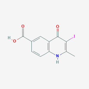 3-Iodo-2-methyl-4-oxo-1,4-dihydroquinoline-6-carboxylic acid