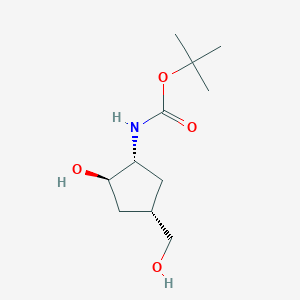 tert-Butyl ((1R,2R,4S)-2-hydroxy-4-(hydroxymethyl)cyclopentyl)carbamate