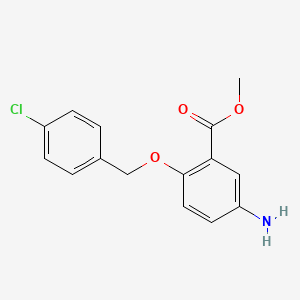 Methyl 5-amino-2-((4-chlorobenzyl)oxy)benzoate