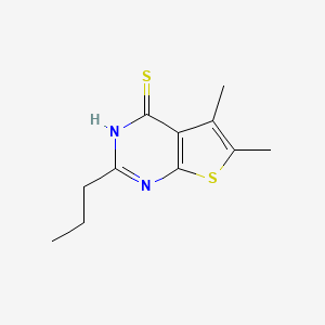 5,6-Dimethyl-2-propylthieno[2,3-d]pyrimidine-4-thiol