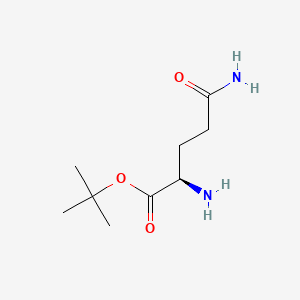 molecular formula C9H18N2O3 B12997157 tert-Butyl D-glutaminate 