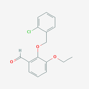 2-((2-Chlorobenzyl)oxy)-3-ethoxybenzaldehyde