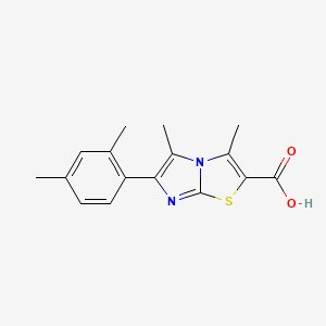 6-(2,4-Dimethylphenyl)-3,5-dimethylimidazo[2,1-b]thiazole-2-carboxylic acid