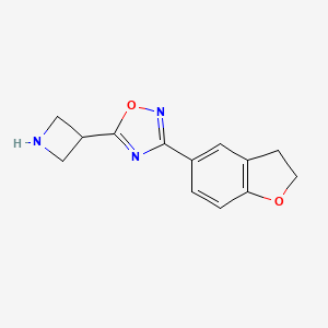 5-(Azetidin-3-yl)-3-(2,3-dihydro-1-benzofuran-5-yl)-1,2,4-oxadiazole