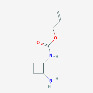 molecular formula C8H14N2O2 B12997241 Allyl (2-aminocyclobutyl)carbamate 