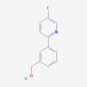 molecular formula C12H10FNO B12997251 (3-(5-Fluoropyridin-2-yl)phenyl)methanol 