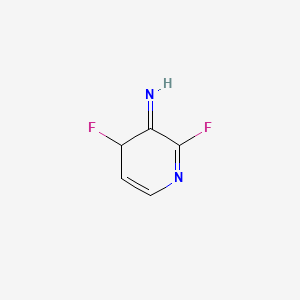 molecular formula C5H4F2N2 B12997263 2,4-Difluoropyridin-3(4H)-imine 