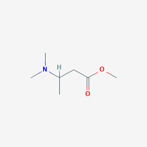 molecular formula C7H15NO2 B12997295 Methyl 3-(Dimethylamino)butanoate CAS No. 33598-36-6