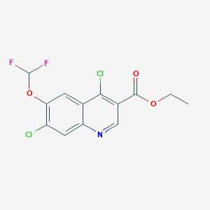 Ethyl 4,7-dichloro-6-(difluoromethoxy)quinoline-3-carboxylate