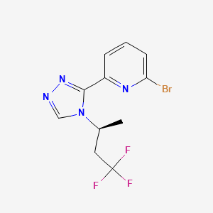 (S)-2-Bromo-6-(4-(4,4,4-trifluorobutan-2-yl)-4H-1,2,4-triazol-3-yl)pyridine