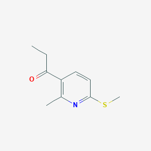 1-(2-Methyl-6-(methylthio)pyridin-3-yl)propan-1-one