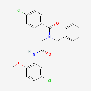 N-Benzyl-4-chloro-N-[(5-chloro-2-methoxy-phenylcarbamoyl)-methyl]-benzamide