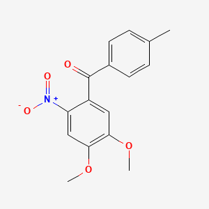 (4,5-Dimethoxy-2-nitrophenyl)(p-tolyl)methanone