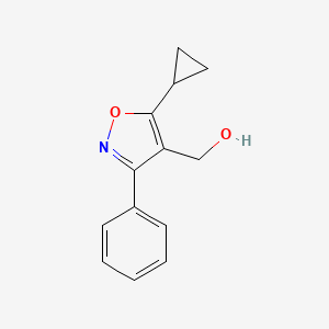 (5-Cyclopropyl-3-phenylisoxazol-4-yl)methanol