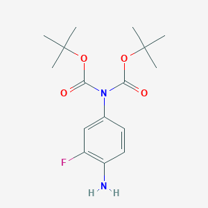 Di-tert-butyl (4-amino-3-fluorophenyl)iminodicarbonate