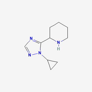 2-(1-Cyclopropyl-1H-1,2,4-triazol-5-yl)piperidine