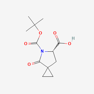 (S)-5-(tert-Butoxycarbonyl)-4-oxo-5-azaspiro[2.4]heptane-6-carboxylic acid