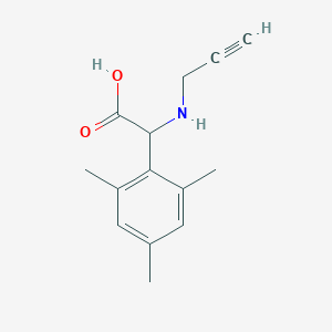 2-Mesityl-2-(prop-2-yn-1-ylamino)acetic acid