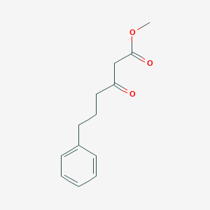 molecular formula C13H16O3 B12997506 Methyl 3-oxo-6-phenylhexanoate 