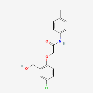 molecular formula C16H16ClNO3 B12997508 2-(4-Chloro-2-(hydroxymethyl)phenoxy)-N-(p-tolyl)acetamide 