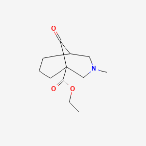 Ethyl 3-methyl-9-oxo-3-azabicyclo[3.3.1]nonane-1-carboxylate