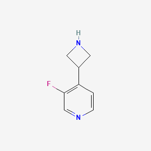 molecular formula C8H9FN2 B12997570 4-(Azetidin-3-yl)-3-fluoropyridine 