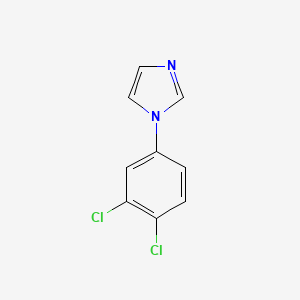 molecular formula C9H6Cl2N2 B12997581 1-(3,4-Dichlorophenyl)-1H-imidazole 