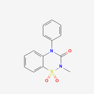 2-Methyl-4-phenyl-2H-benzo[e][1,2,4]thiadiazin-3(4H)-one 1,1-dioxide