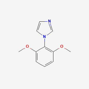 molecular formula C11H12N2O2 B12997598 1-(2,6-Dimethoxyphenyl)-1H-imidazole 