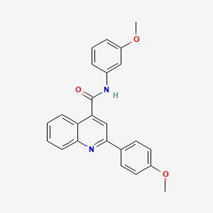 N-(3-methoxyphenyl)-2-(4-methoxyphenyl)quinoline-4-carboxamide