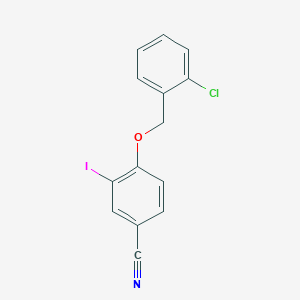 4-((2-Chlorobenzyl)oxy)-3-iodobenzonitrile