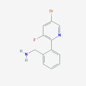 (2-(5-Bromo-3-fluoropyridin-2-yl)phenyl)methanamine