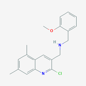 1-(2-Chloro-5,7-dimethylquinolin-3-yl)-N-(2-methoxybenzyl)methanamine