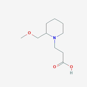 3-(2-(Methoxymethyl)piperidin-1-yl)propanoic acid